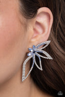 Paparazzi Twinkling Tulip - Blue Earrings