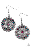 Paparazzi Twinkly Translation - Multi Floral Earrings