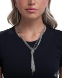 Paparazzi Twisted Tapestry- White Necklace