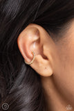 Paparazzi Twisted Travel- Gold EarCuff