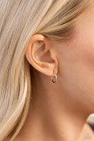 Paparazzi Ultra Upmarket - Rose Gold Tiny Hoops