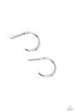 Paparazzi Ultra Upmarket - Silver Tiny Hoops Earrings