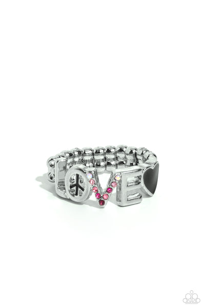 Paparazzi Unlimited Love - Black Love Ring