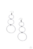 Paparazzi Urban Ozone - Black Earrings