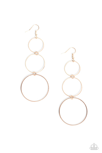 Paparazzi Urban Ozone - Rose Gold Earrings