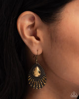 Paparazzi Urban Relic - Brass Earrings