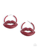 Paparazzi Valentines Date- Red Earrings