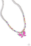 Paparazzi Vibrant Flutter - Multi Butterfly Necklace