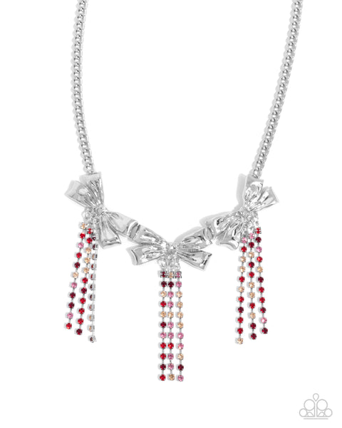 Paparazzi Victorian Influence - Red Necklace