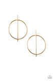 Paparazzi Vogue Visionary- Gold Earrings
