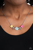 Paparazzi WILDFLOWER About You - Blue Floral Necklace