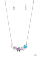 Paparazzi WILDFLOWER About You - Purple Flowers Necklace