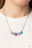 Paparazzi WILDFLOWER About You - Purple Flowers Necklace