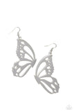 LIMIT TWO PER PERSON Paparazzi WING of the World - Silver Earrings