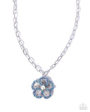 Paparazzi Wallflower Waltz- Blue Necklace