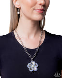 Paparazzi Wallflower Waltz- Blue Necklace