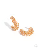 Paparazzi Waltzing Wreath- Gold Hoops Earrings