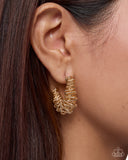 Paparazzi Waltzing Wreath- Gold Hoops Earrings