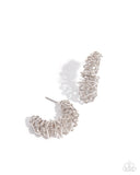 Paparazzi Waltzing Wreath- Silver Hoops Earrings