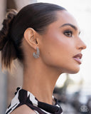 Paparazzi Waltzing Wreath- Silver Hoops Earrings