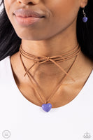 Paparazzi Wanderlust Wardrobe - Blue Suede Chocker Necklace