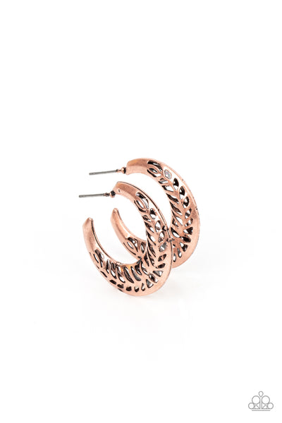 Paparazzi Wanderlust Wilderness - Copper Hoops