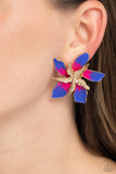 Paparazzi Warped Wallflower - multi Earrings