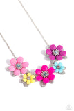 Paparazzi Well-Mannered Whimsy - Multi Floral Necklace