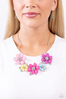 Paparazzi Well-Mannered Whimsy - Multi Floral Necklace