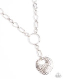 Paparazzi Well Worn- Silver Necklace