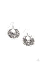 Paparazzi Western Beau - Silver Earrings