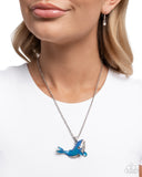 Paparazzi Whale Watching- Blue Necklace