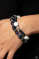 Paparazzi Who ROSE There? - Blue Rose Stretch Bracelet