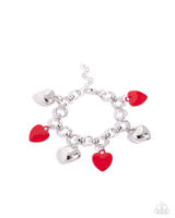 Paparazzi Whole Lotta Love - Red Heart Bracelet