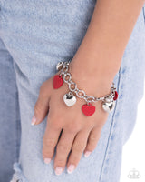 Paparazzi Whole Lotta Love - Red Heart Bracelet