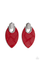 Paparazzi Wildly Workable - Red Earrings