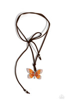 Paparazzi Winged Wanderer - Orange Necklace