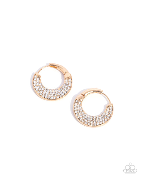 Paparazzi Winking Whimsy - Gold Hoops