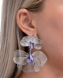 Paparazzi Wiry Wisdom- Purple Earrings