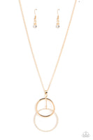 Paparazzi Wishing Well Whimsy - Gold Ring Necklace