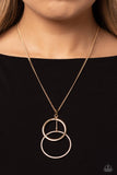 Paparazzi Wishing Well Whimsy - Gold Ring Necklace