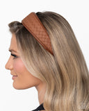 Paparazzi Woven Wellness- Brown Headband