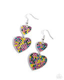 Paparazzi You Make My Heart Glow- Multi Earrings