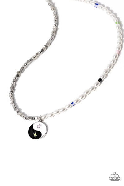 Paparazzi Youthful Yin and Yang - Black Beads Necklace