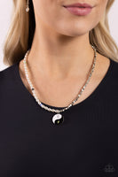 Paparazzi Youthful Yin and Yang - Black Beads Necklace