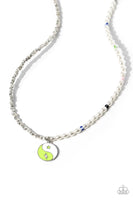 Paparazzi Youthful Yin and Yang - Green Charm Necklace