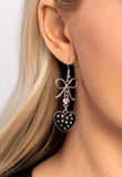 ONE PER PERSON Paparazzi Bow Away Zone- Black Earrings