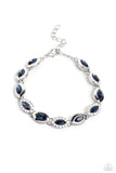 Paparazzi Some Serious Sparkle - Blue Marquise-Cut Bracelet