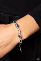 Paparazzi Some Serious Sparkle - Blue Marquise-Cut Bracelet