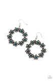 Paparazzi Floral Halos - Blue Earrings